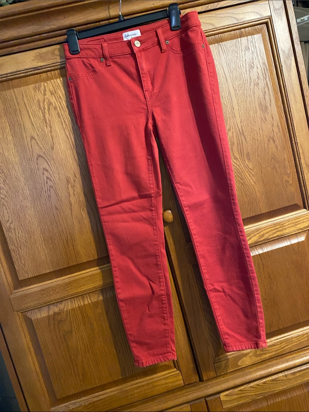 Lakeview Apparel Red Skinny Jeans for Women